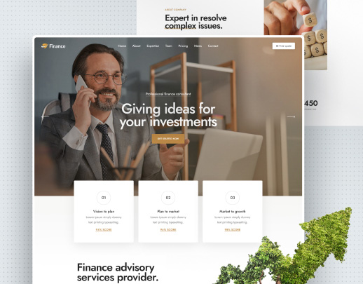 Finance tema onizlemesi