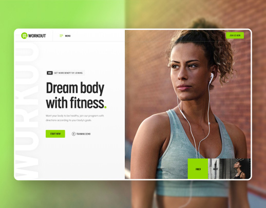 Gym And Fitness tema onizlemesi