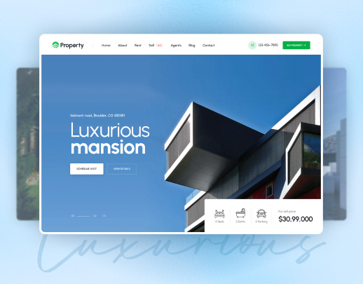 Real Estate tema onizlemesi